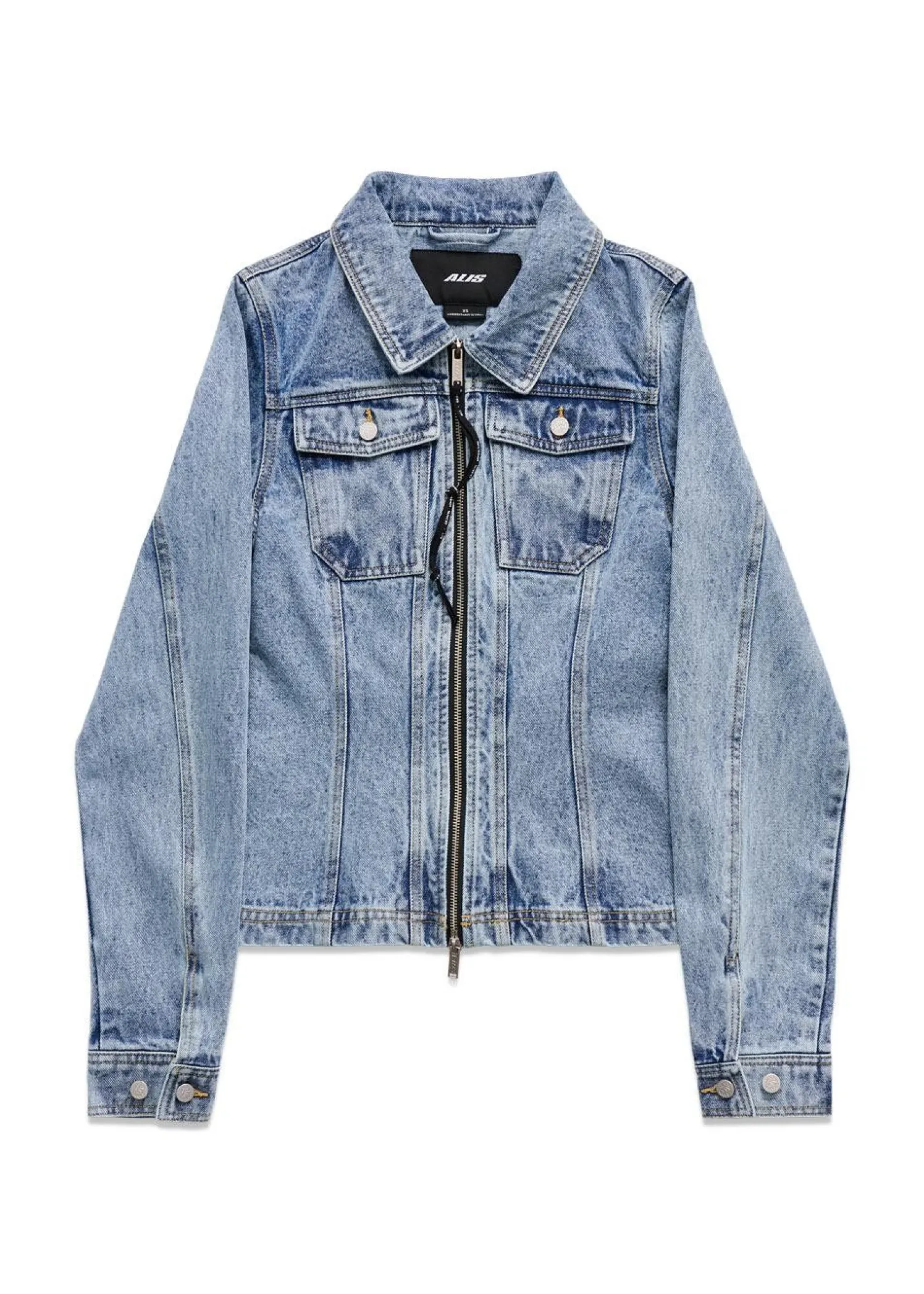 ALIS JENN SHORT FITTED DENIM JACKET