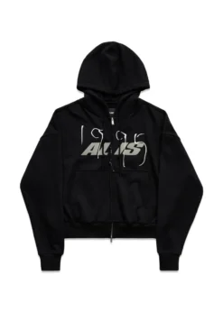 ALIS SHEN CROPPED HOODIE W/ ZIPPER