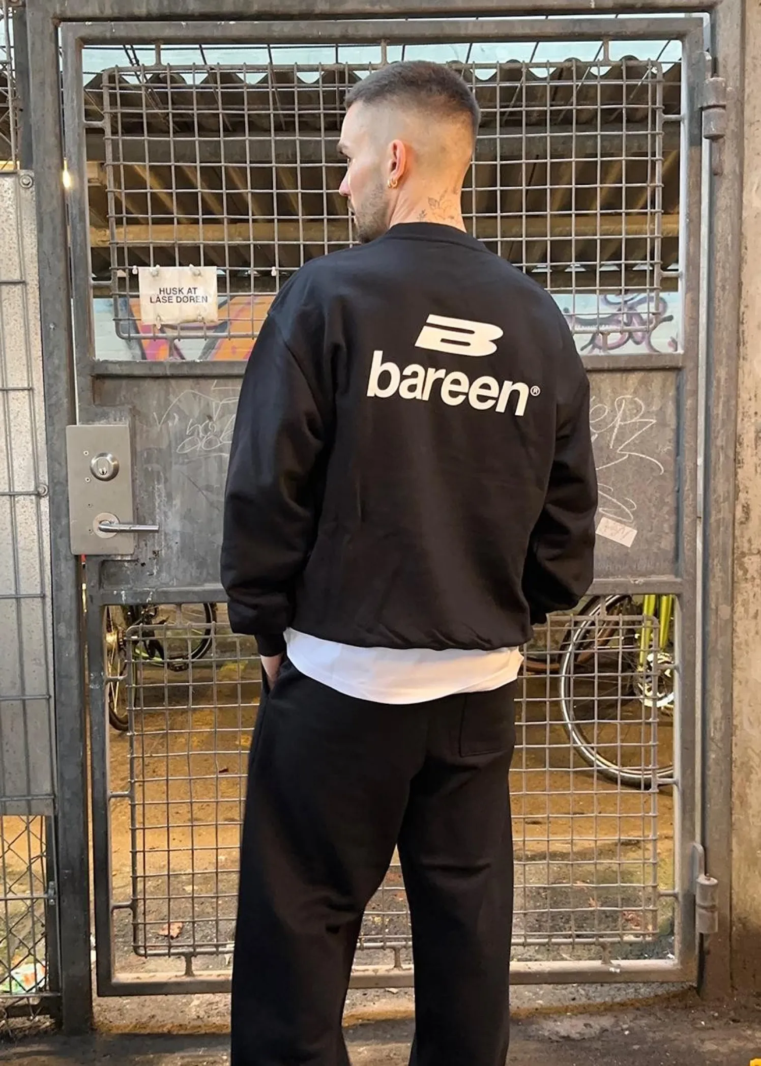 Bareen Oversized Zip Hoodie Logo