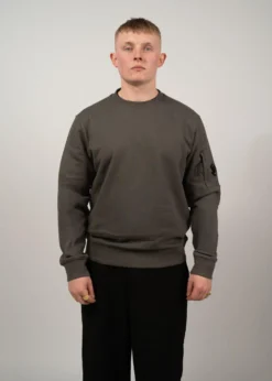 C.P. Company Diagonal Raised Fleece Crewneck Lens