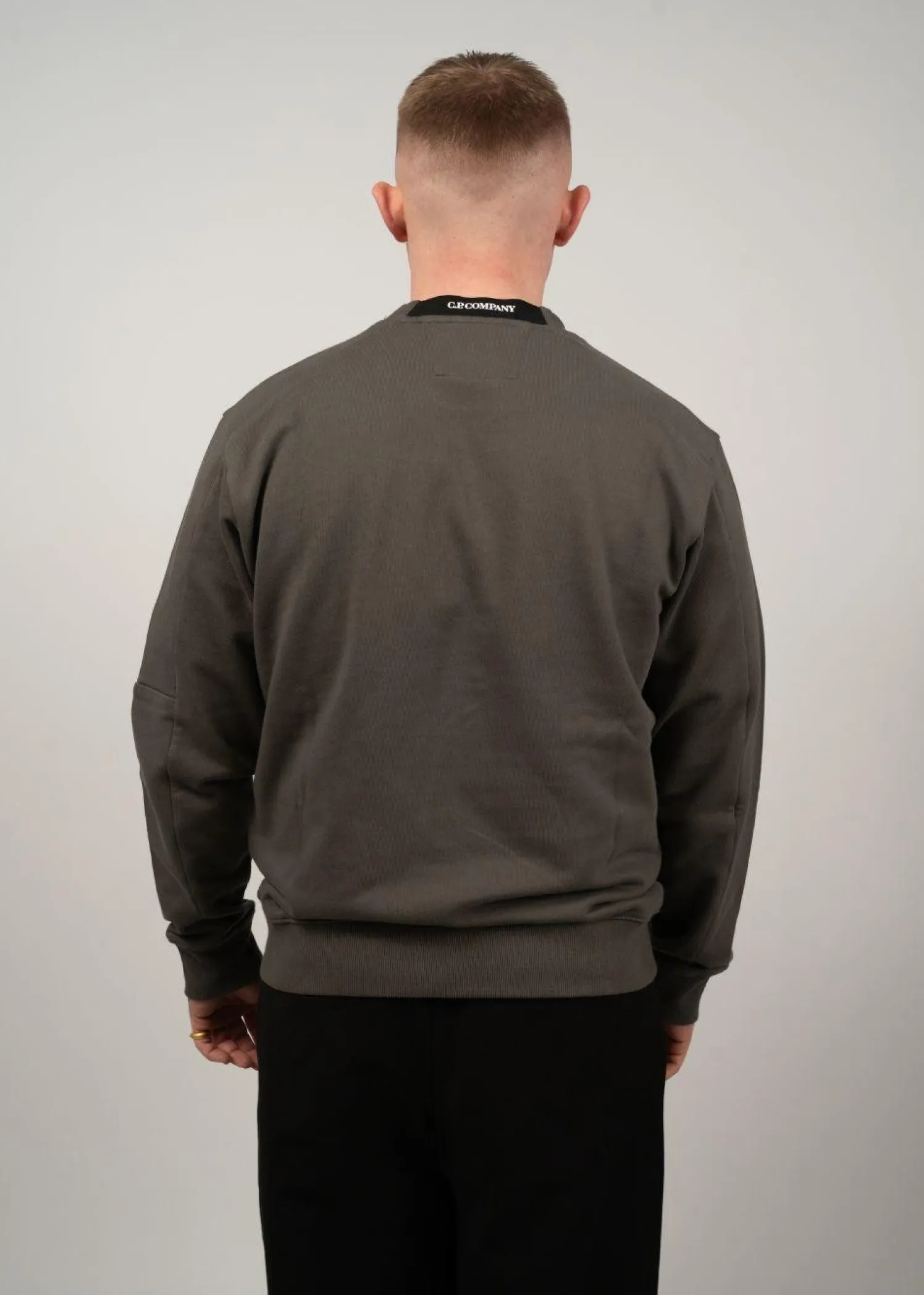 C.P. Company Diagonal Raised Fleece Crewneck Lens