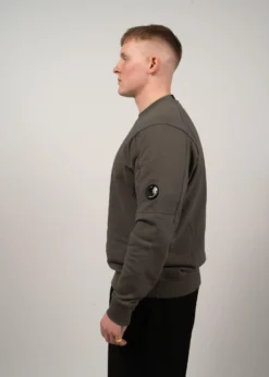 C.P. Company Diagonal Raised Fleece Crewneck Lens