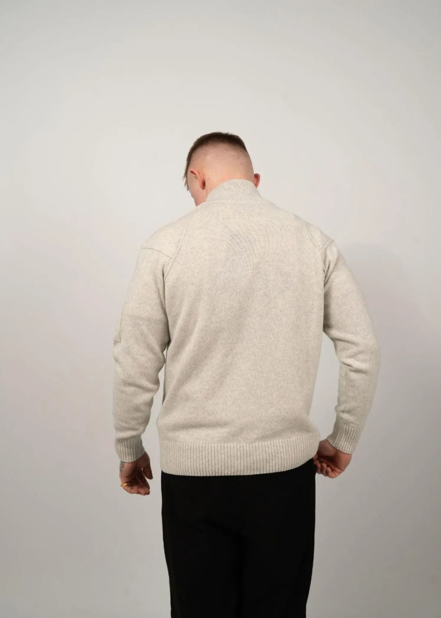 C.P. Company Half Zip Lambswool GRS