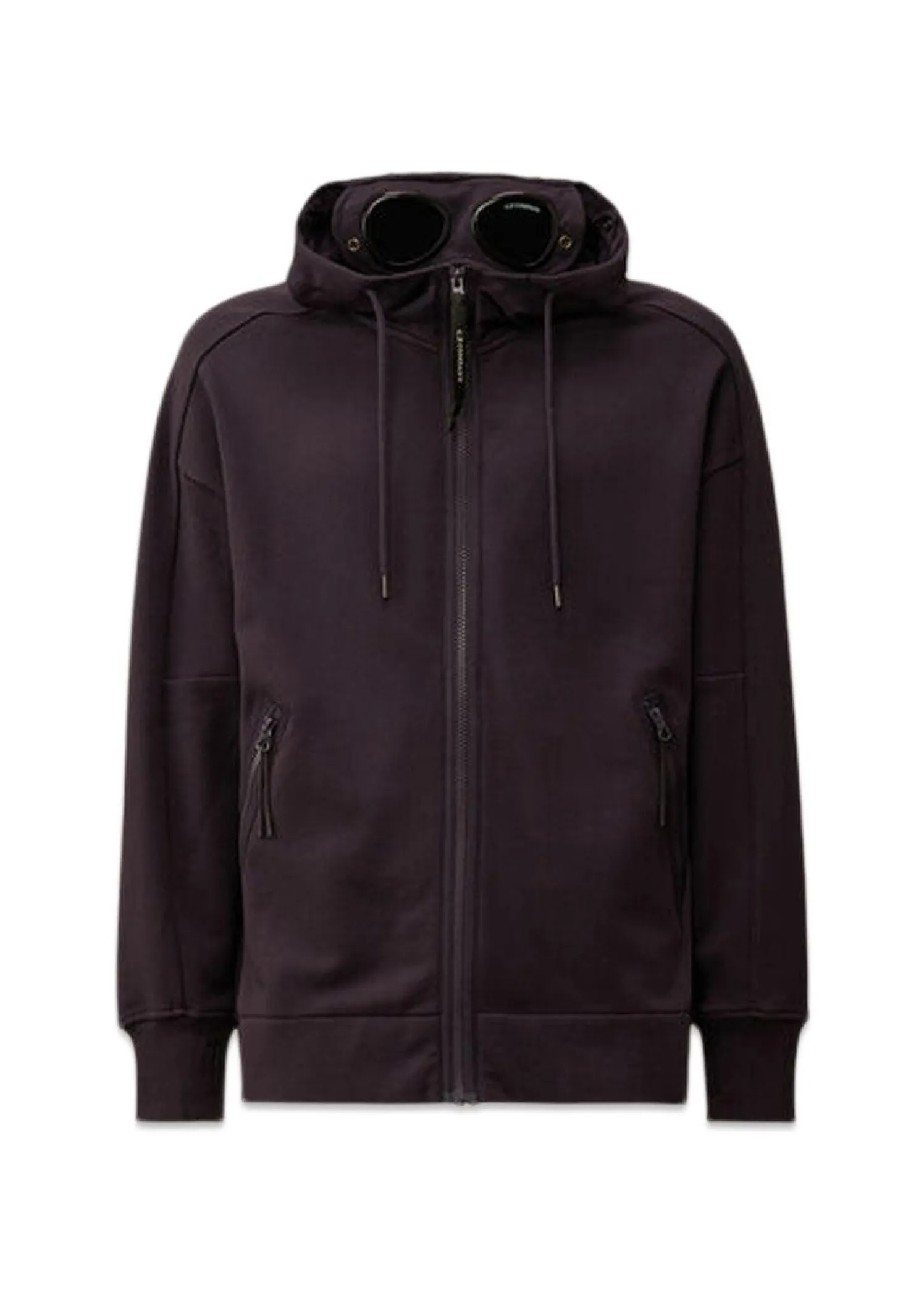 C.P. Company HOODED OPEN DIAGONAL RAISED FLEECE
