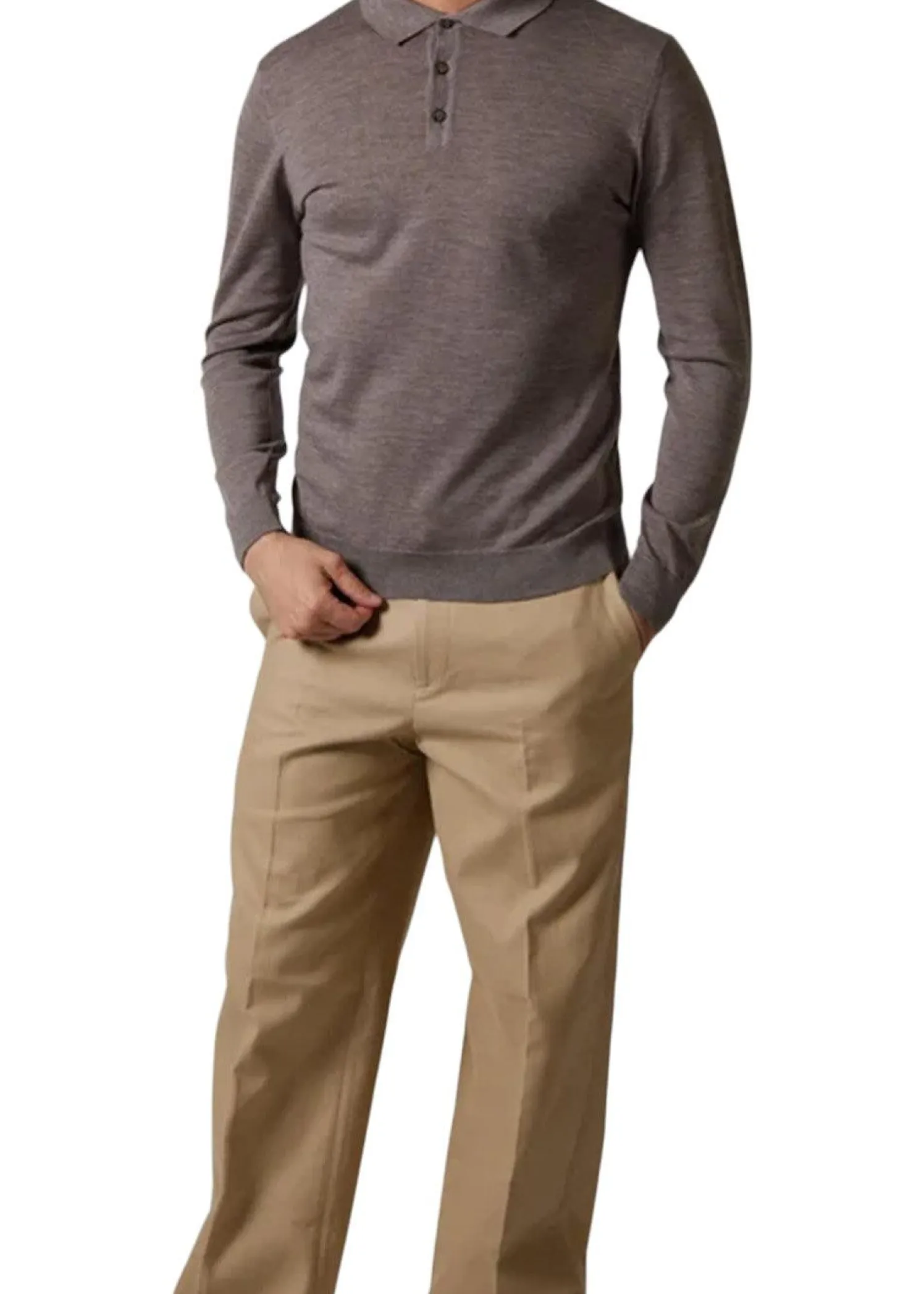 Daniele Fiesoli Polo Fine Merino LS