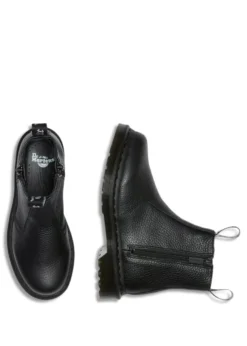 Dr. Martens 2976 W/Zips Black Milled Nappa