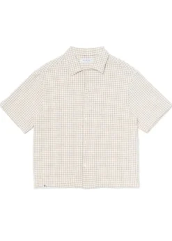 Edwin Zed Shirt Ss-White/Brown