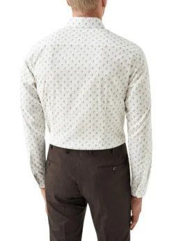 Eton Slim Drink Print Poplin Shirt