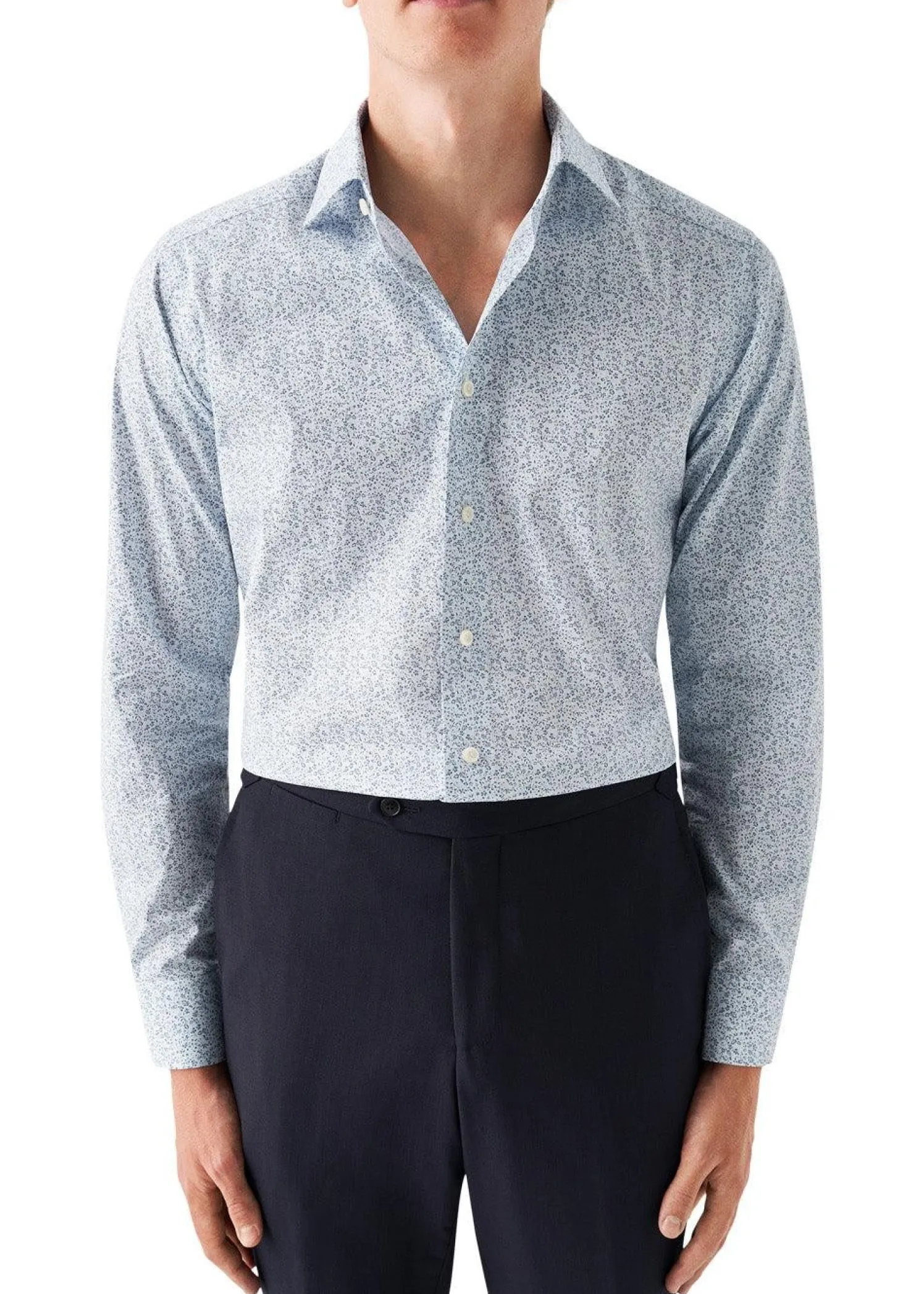 Eton Slim Floral Print Shirt