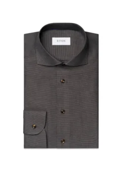 Eton Slim Semi Solid Signature Dobby Shirt