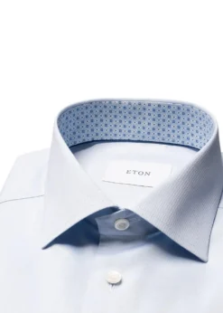 Eton Slim Signature Twill Geometric Effect Shirt