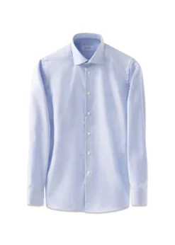 Eton Slim Textured Twill Shirt