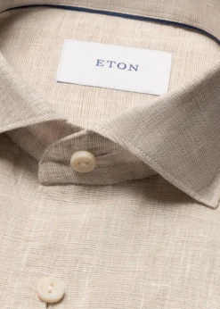 Eton Solid Linen Shirt