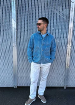Forét BERRY DENIM OVERSHIRT