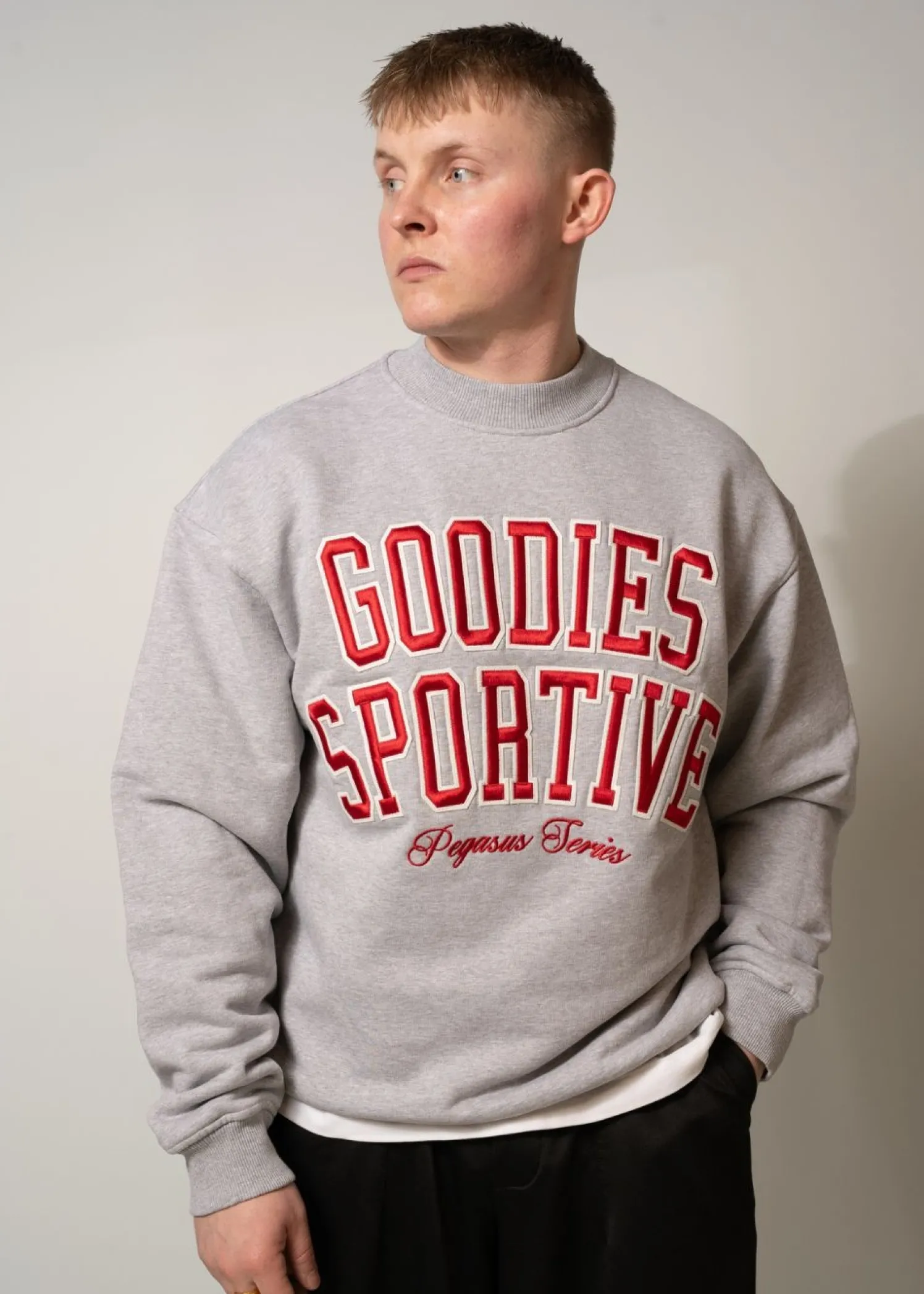 Goodies Sportive Baseball Grey Crewneck