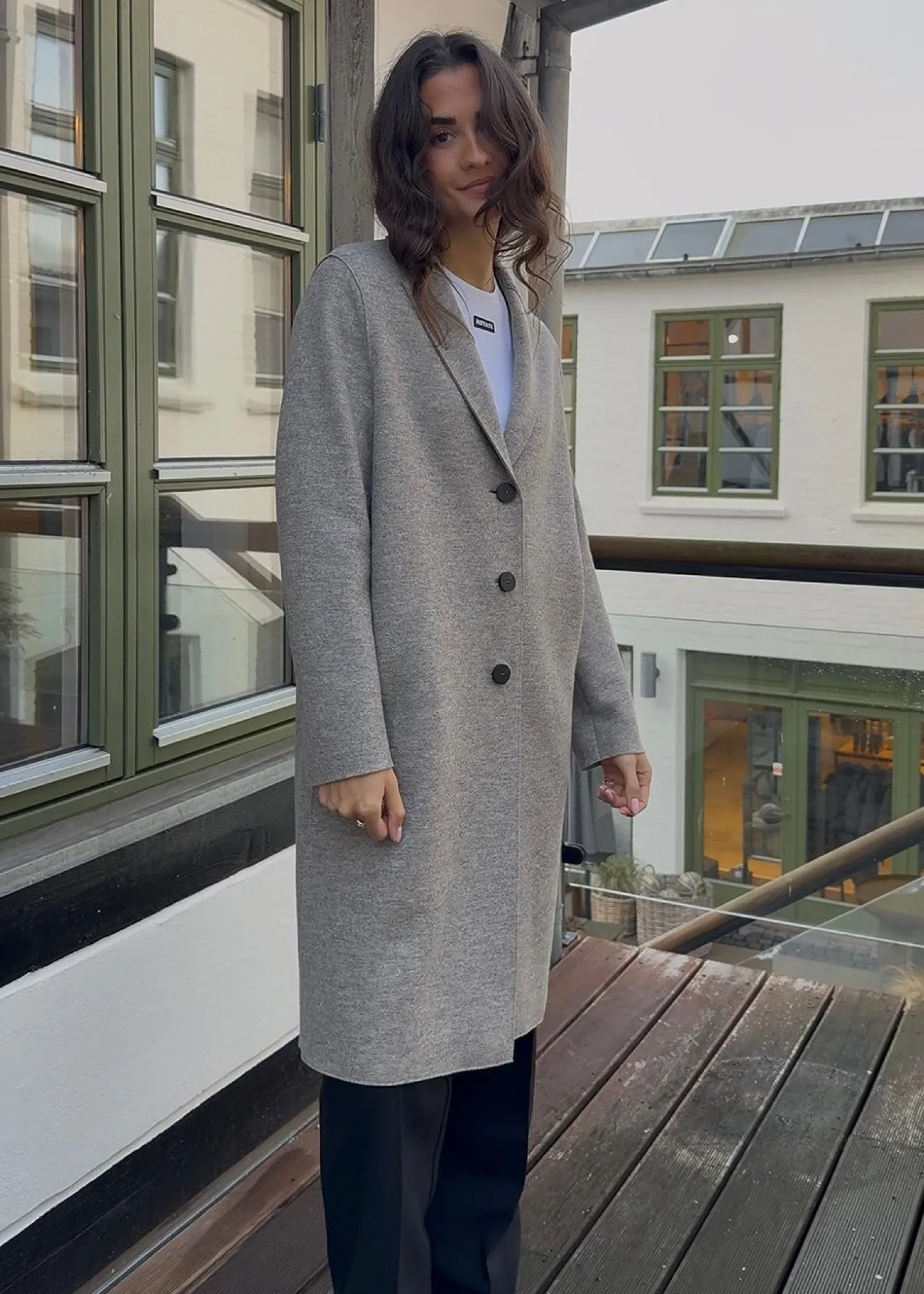 Harris Wharf London WOMEN OVERCOAT PRESSED WOOL