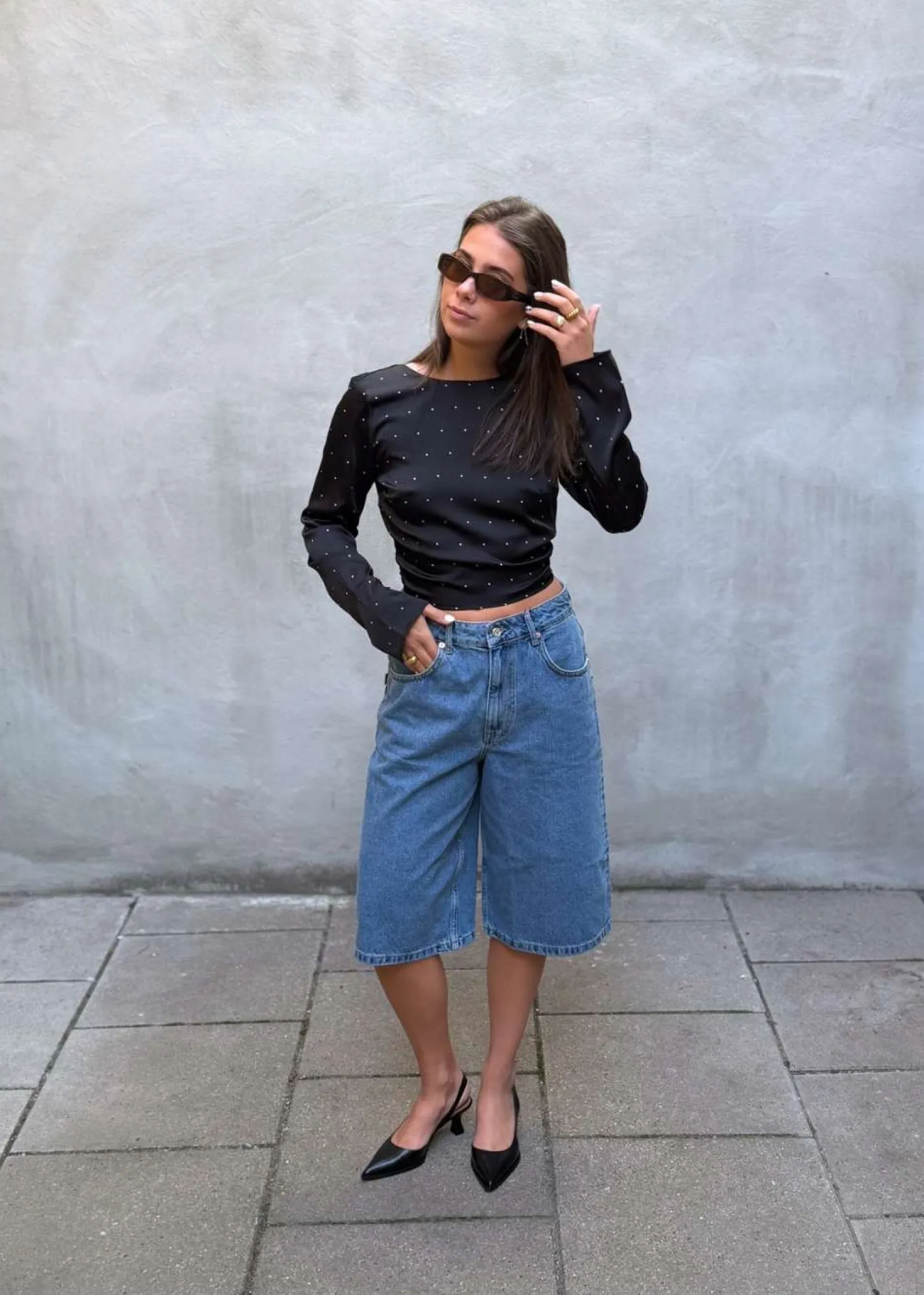 Modström Tailormd print LS top