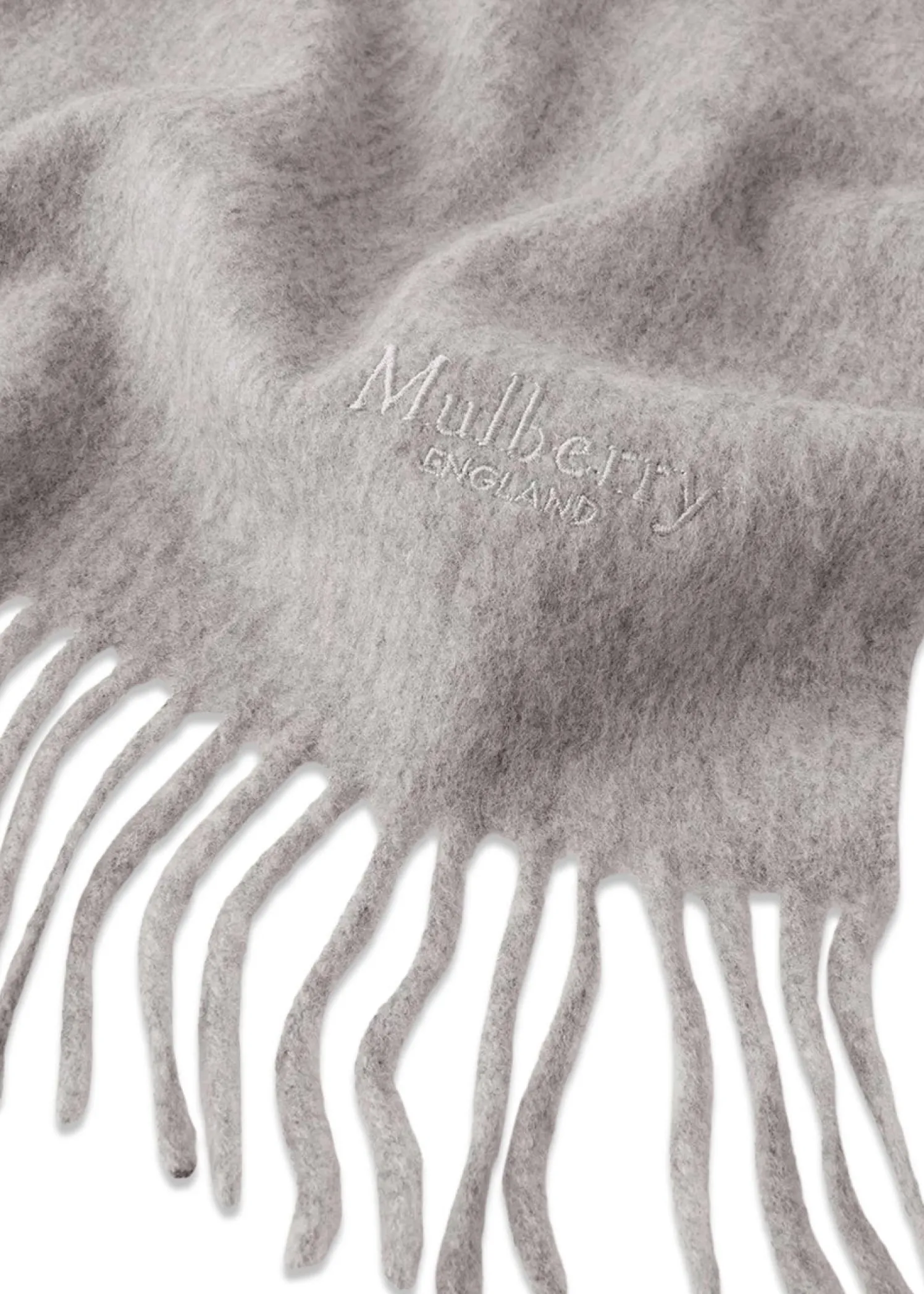 Mulberry Small Solid Merino Wool Scarf