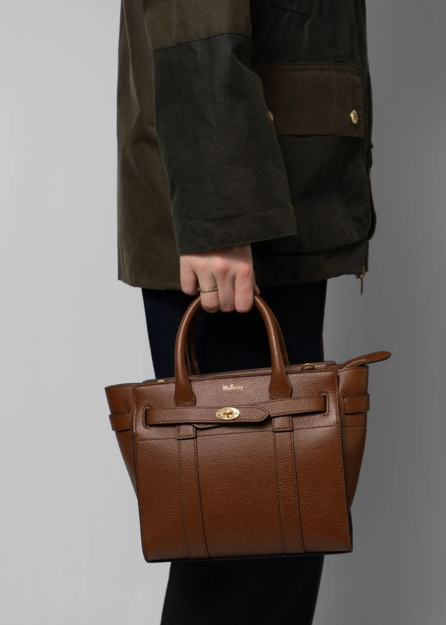 Mulberry Small Zipped Bayswater Two Tone SCG