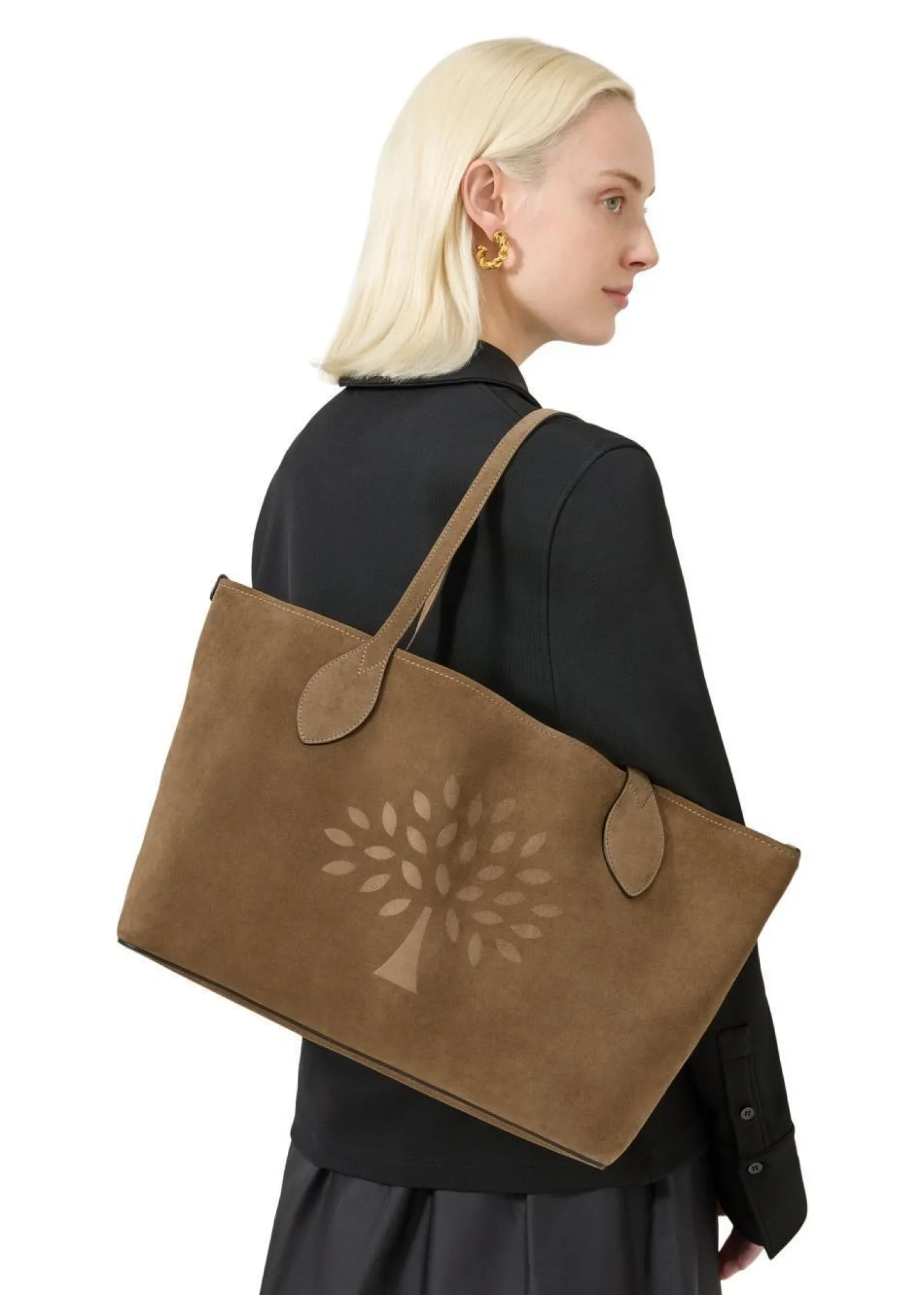 Mulberry Suede Tote