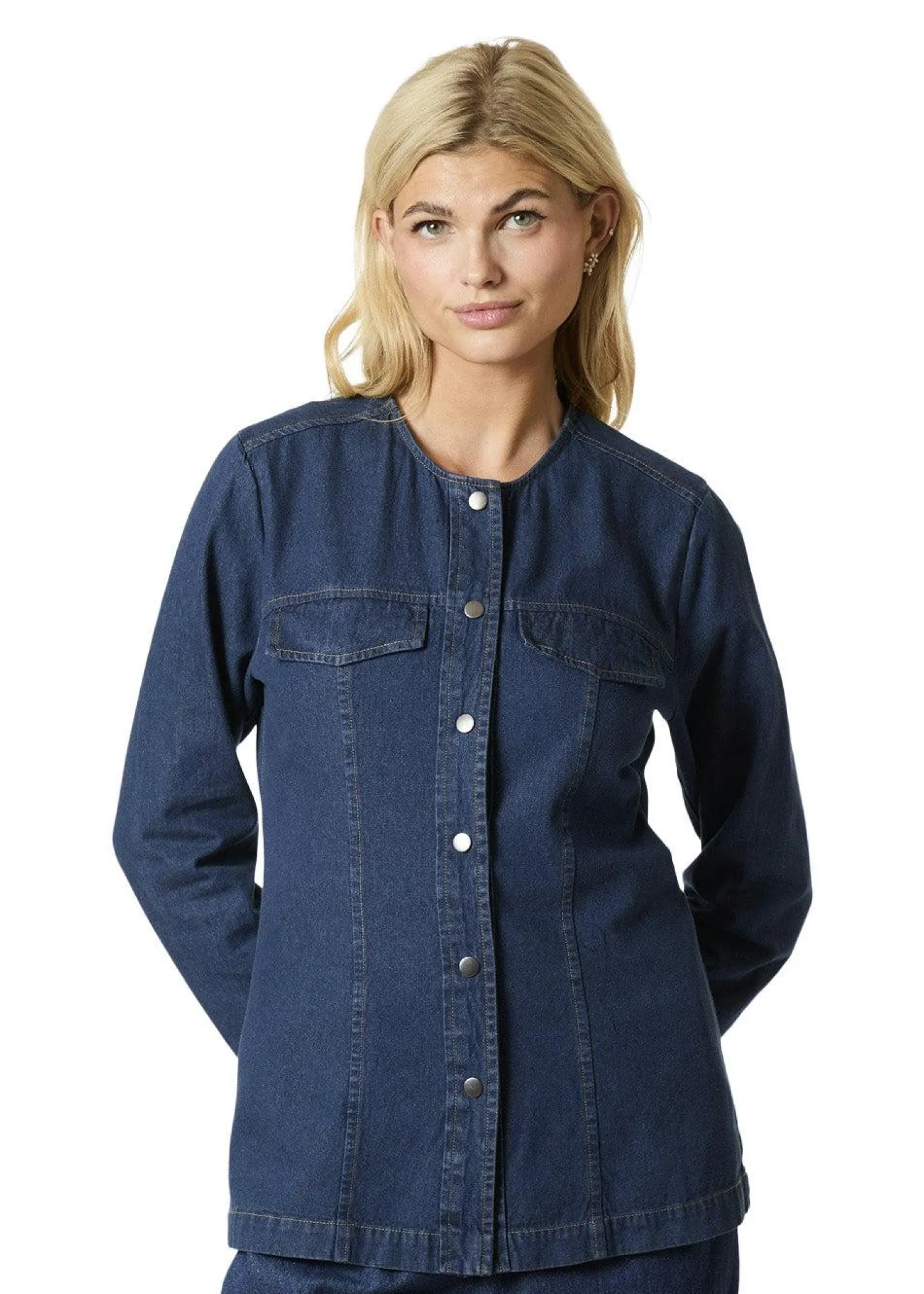 Neo Noir Annie Denim Blouse