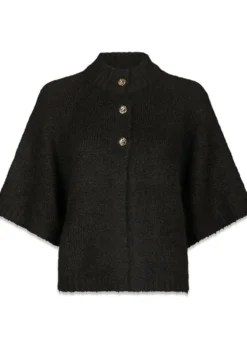 Neo Noir Benuta Fluffy Knit Cardigan