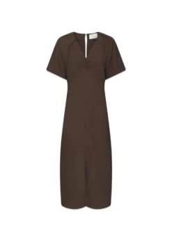 Neo Noir Bomba Structure Solid Dress