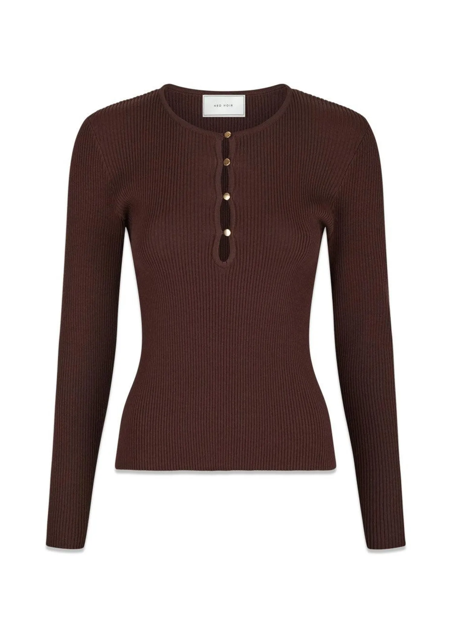 Neo Noir Carlton Knit Blouse