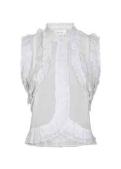 Neo Noir Celia Ruffle Top