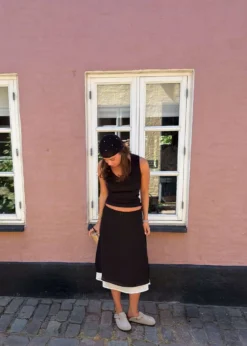 Neo Noir Elinor Chiffon Skirt