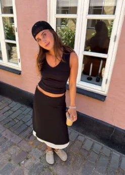 Neo Noir Elinor Chiffon Skirt