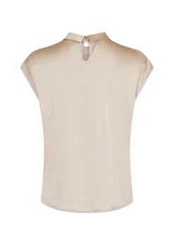 Neo Noir Fleur Drapy Satin Blouse