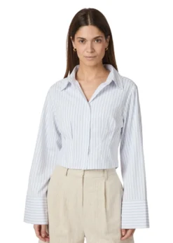 Neo Noir Frost Slim Stripe Shirt