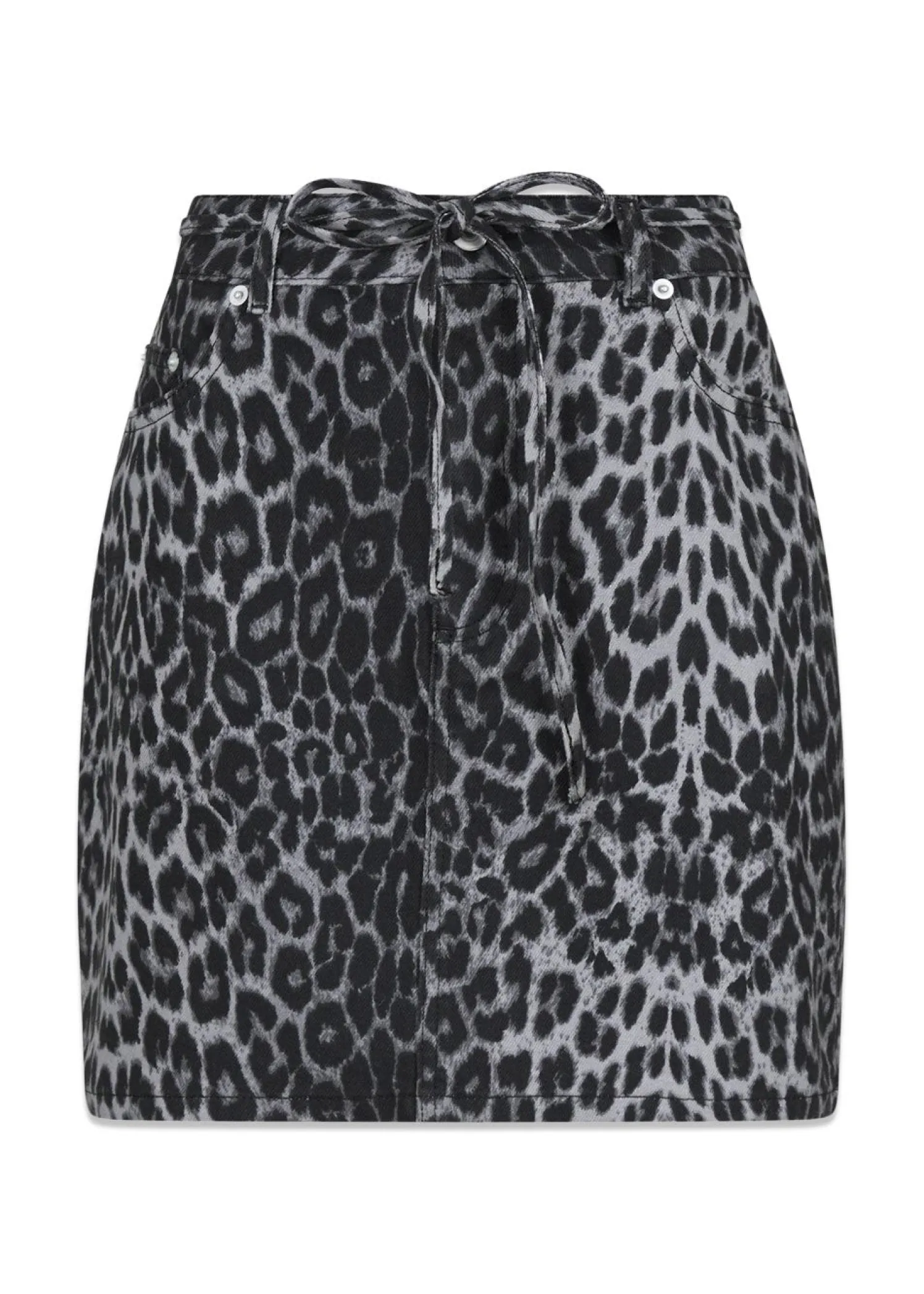 Neo Noir Henrietta Leopard Skirt