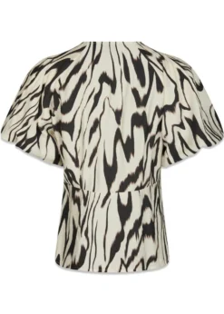 Neo Noir Irina Graphic Zag Blouse