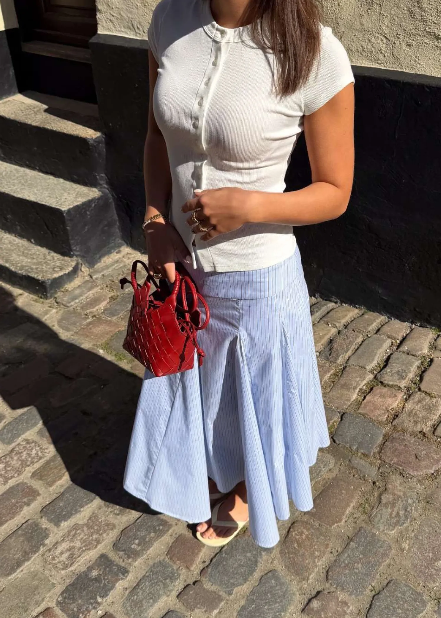 Neo Noir Isabet Stripe Skirt