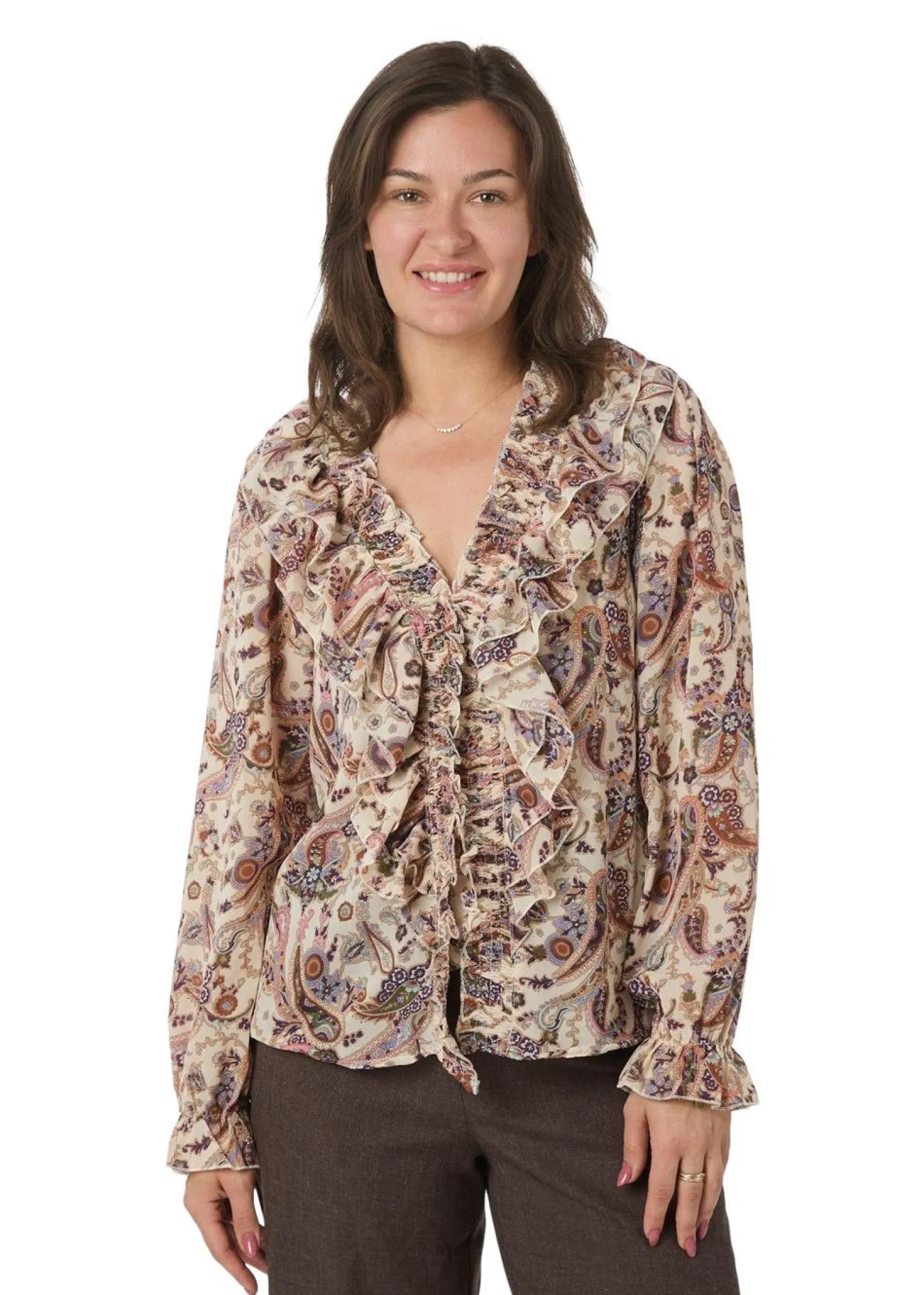 Neo Noir Ivey Art Paisely Blouse
