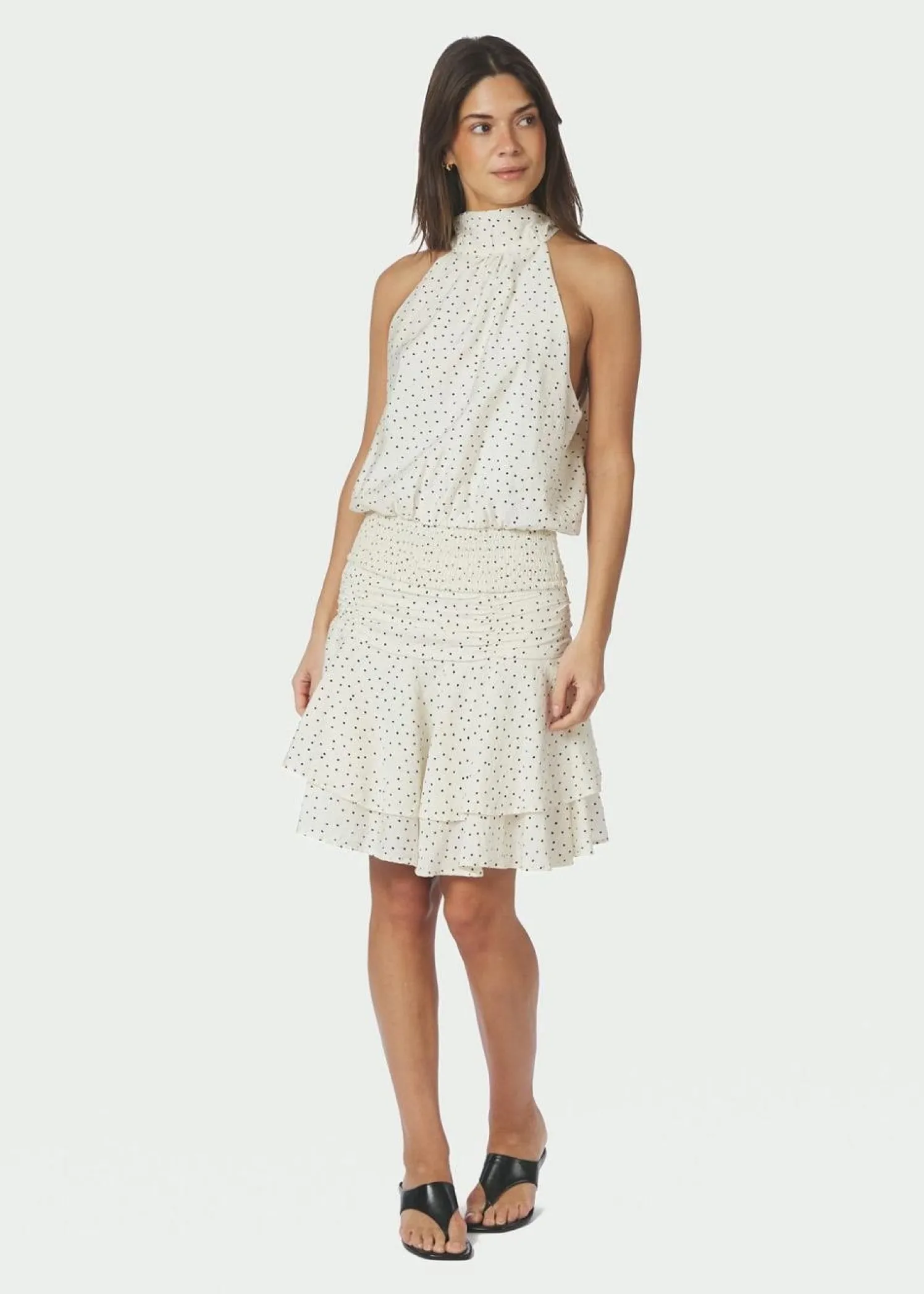 Neo Noir Janie Mini Dot Skirt