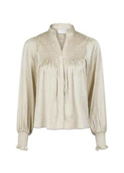 Neo Noir Jill Smooth Satin Blouse