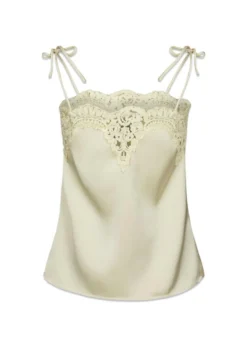 Neo Noir Kaela Heavy Sateen Lace Top
