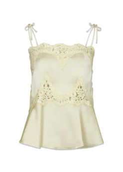 Neo Noir Kaela Heavy Sateen Lace Top