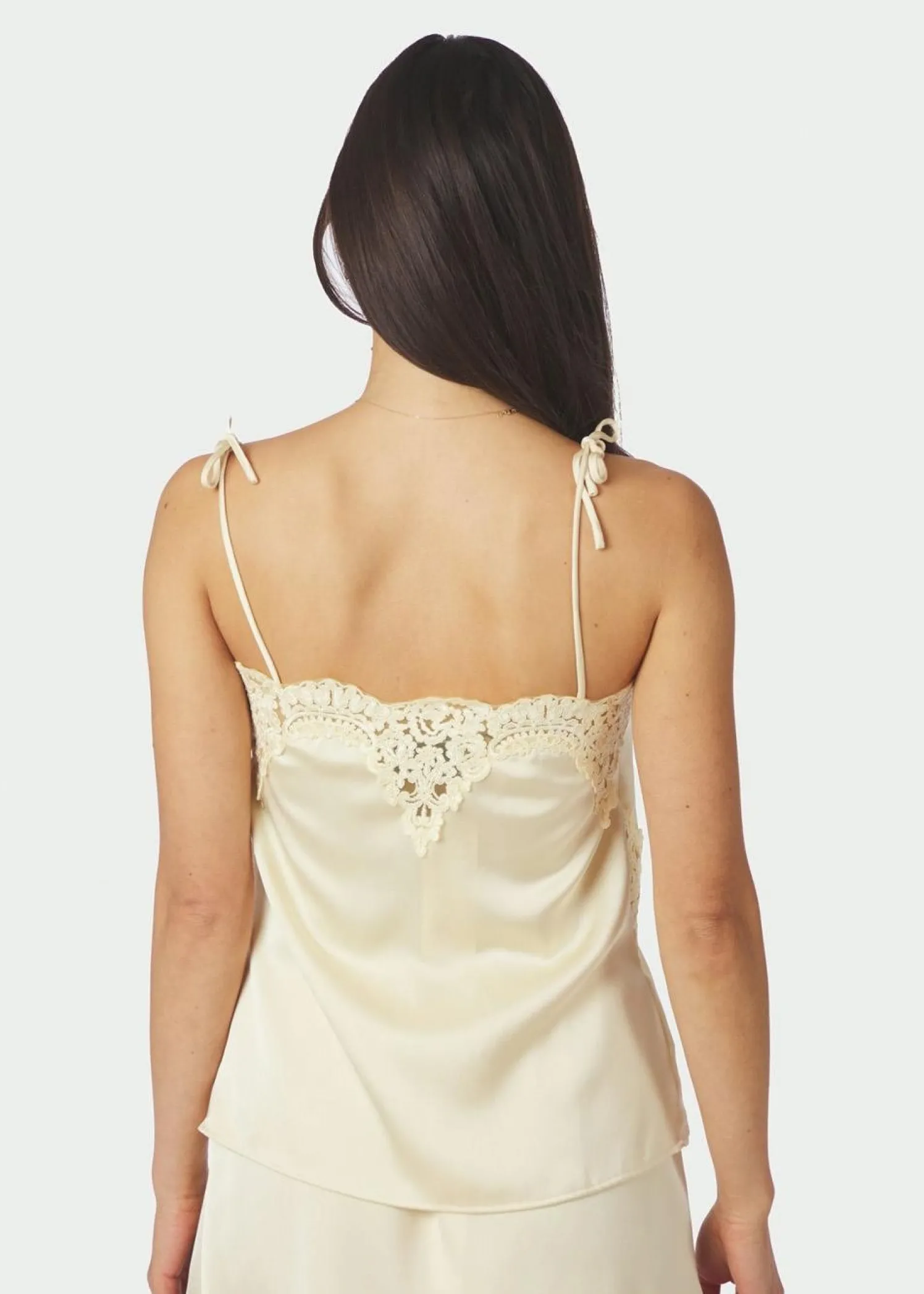 Neo Noir Kaela Heavy Sateen Lace Top