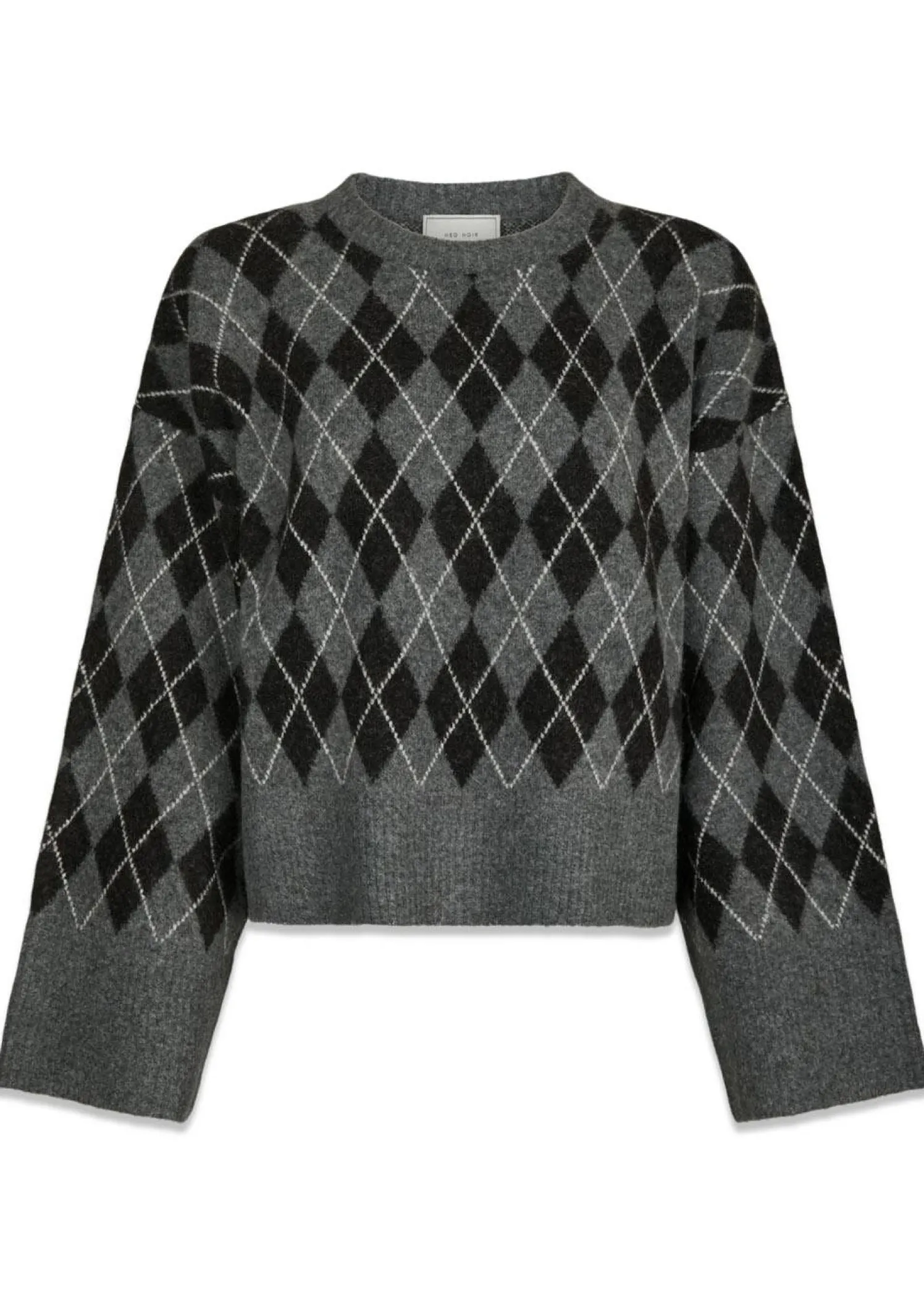 Neo Noir Kick Check Knit Blouse