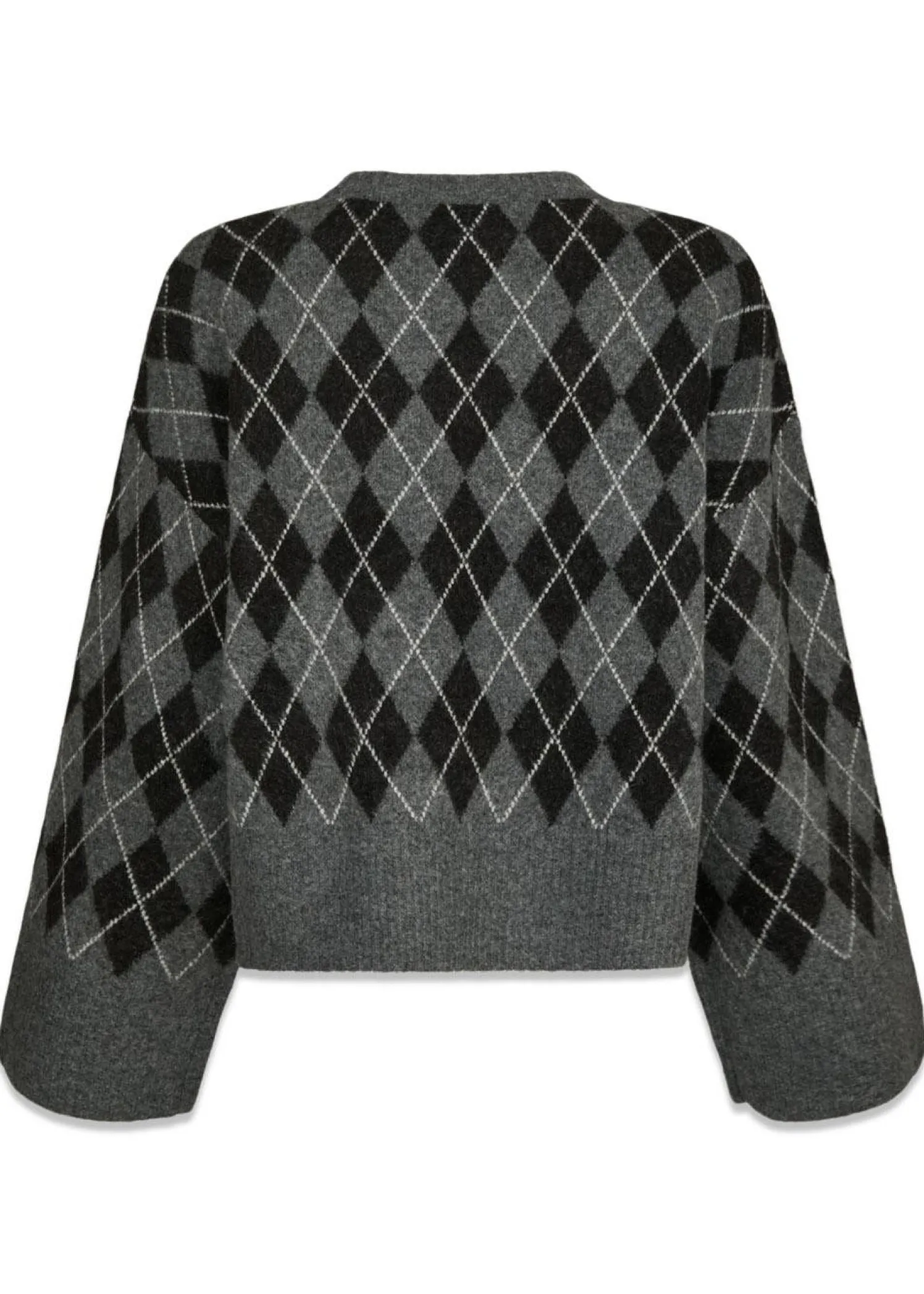 Neo Noir Kick Check Knit Blouse