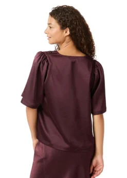 Neo Noir Largo Heavy Sateen Blouse