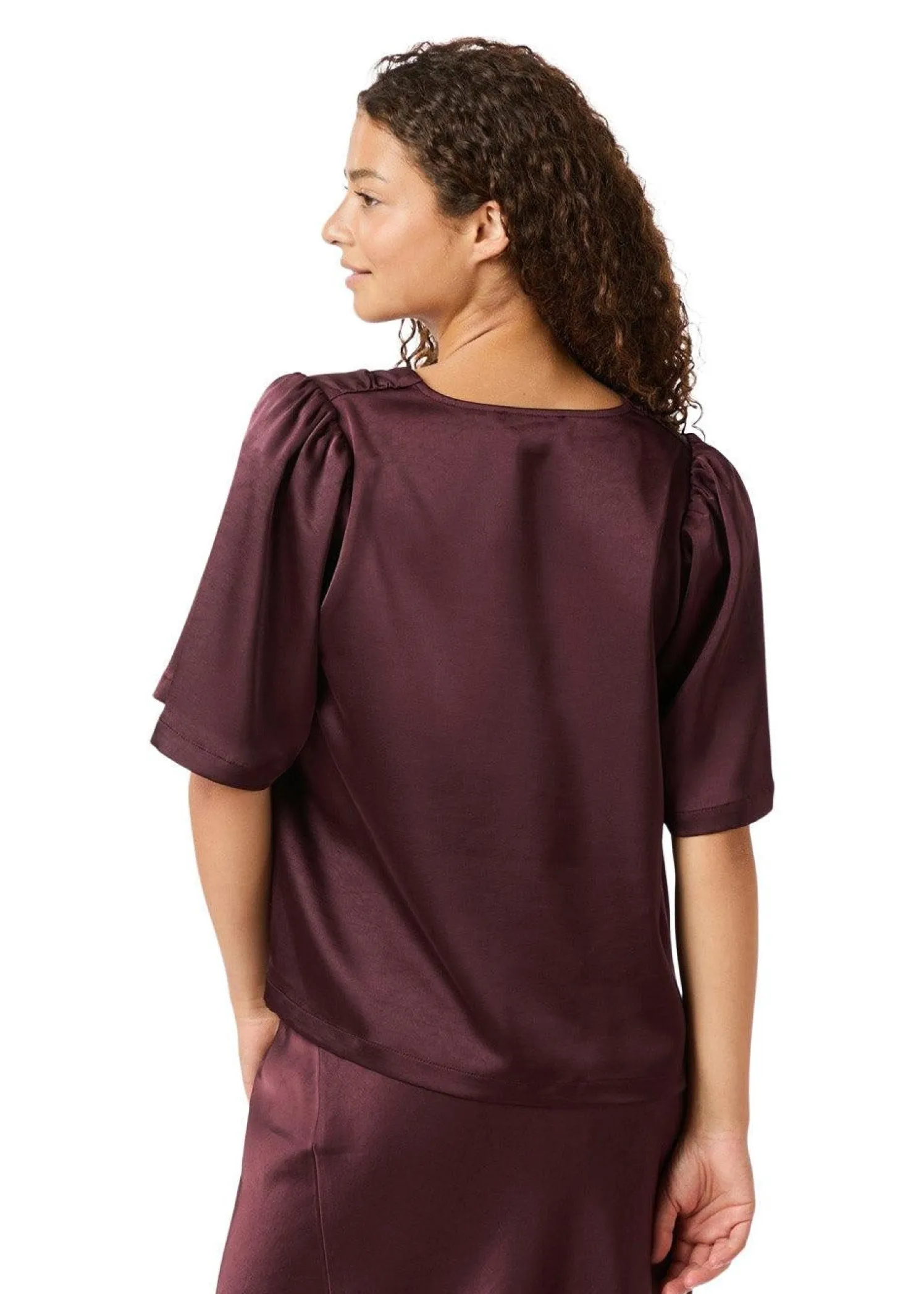 Neo Noir Largo Heavy Sateen Blouse