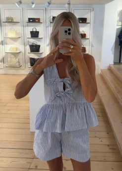 Neo Noir Manja Stripe Top