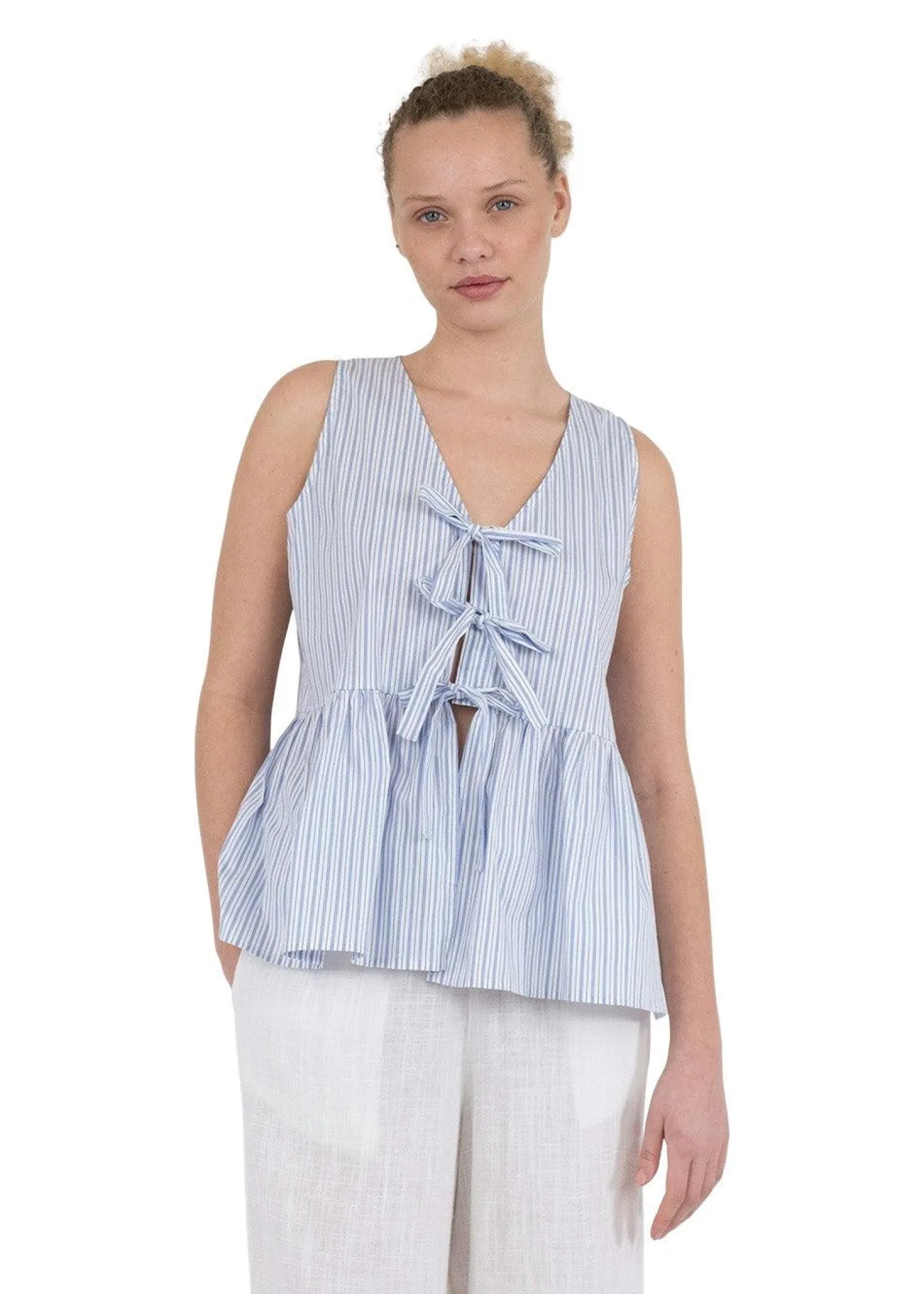 Neo Noir Manja Stripe Top