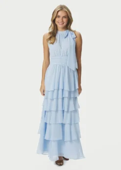 Neo Noir Marli Solid Chiffon Dress