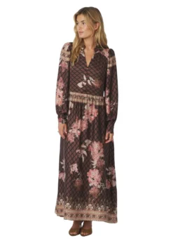 Neo Noir Nova Botanical Border Dress